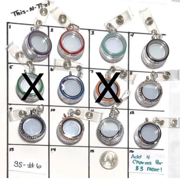 SS-7 Stainless Steel Waterproof Locket Reel Badge - Picture 3 of 10